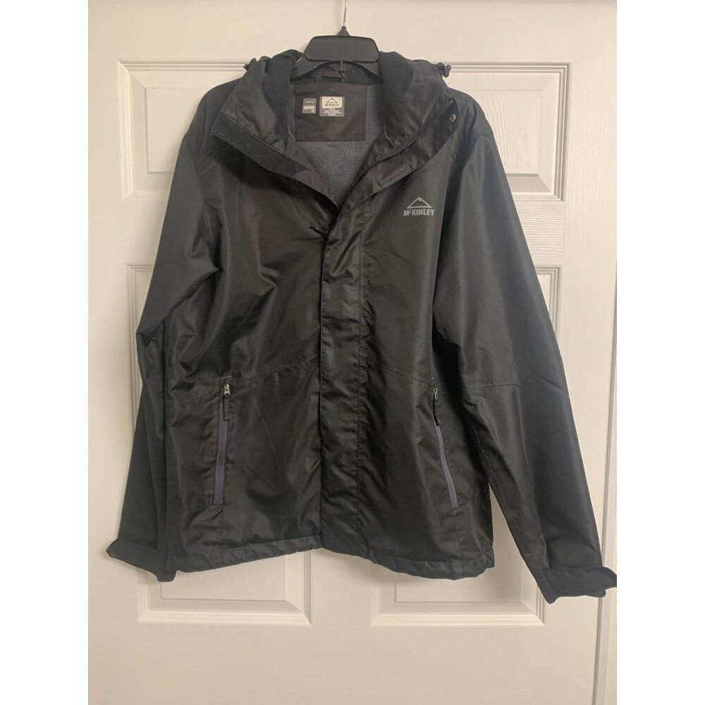 Mc Kinley Aquamax Pro M Hooded Outdoor Windbreaker Fall‎ Jacket Black